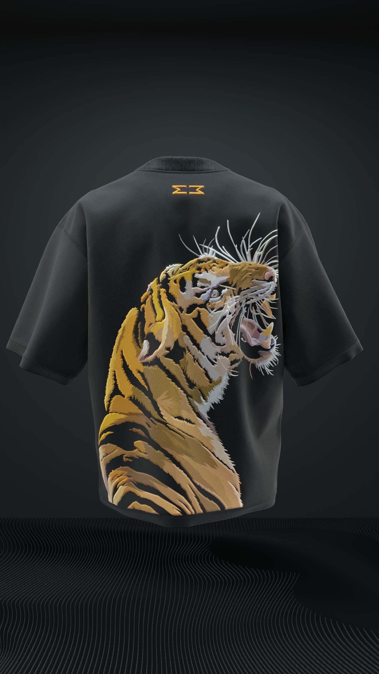 Fearless Tiger Oversized T Shirt