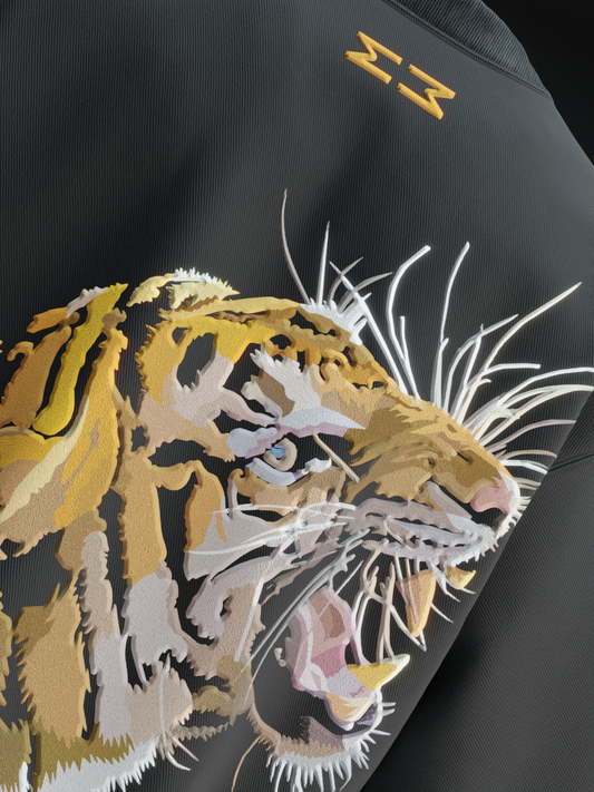 Fearless Tiger Oversized T Shirt