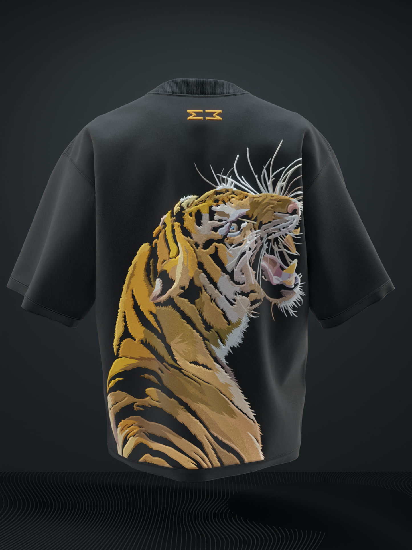 Fearless Tiger Oversized T Shirt